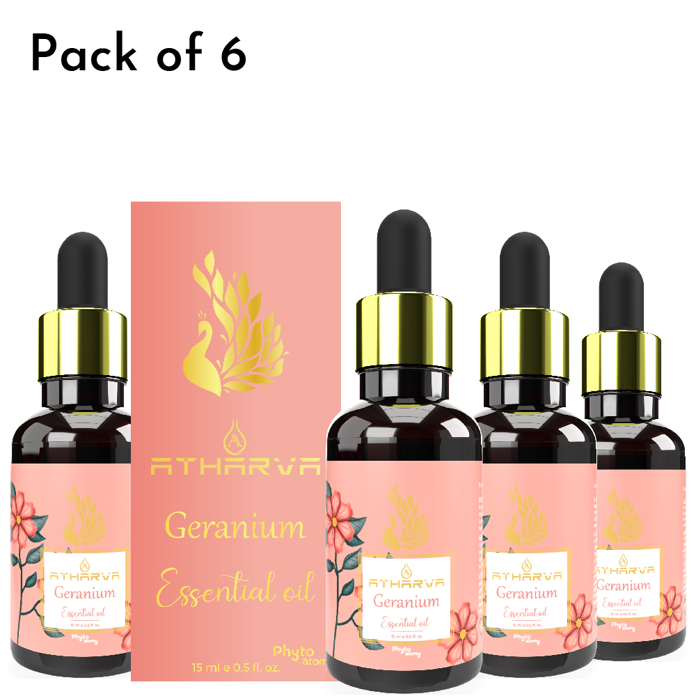 Atharva Geranium Essential Oil (15ml) Pack Of 6